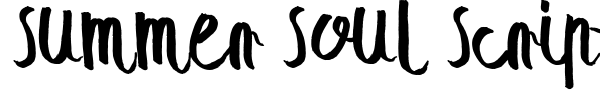 Summer Soul Script font preview
